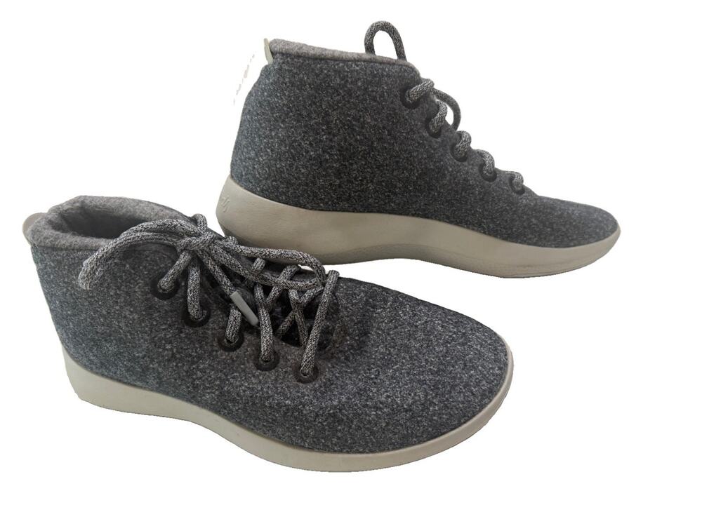 Women’s Allbirds WRUM Wool Runner Up Mizzle High Top Sz 11 Charcoal Gray Cozy